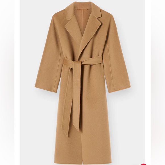 The Curated Jackets & Blazers - Women's Camel Wool/Cashmere Long Coat